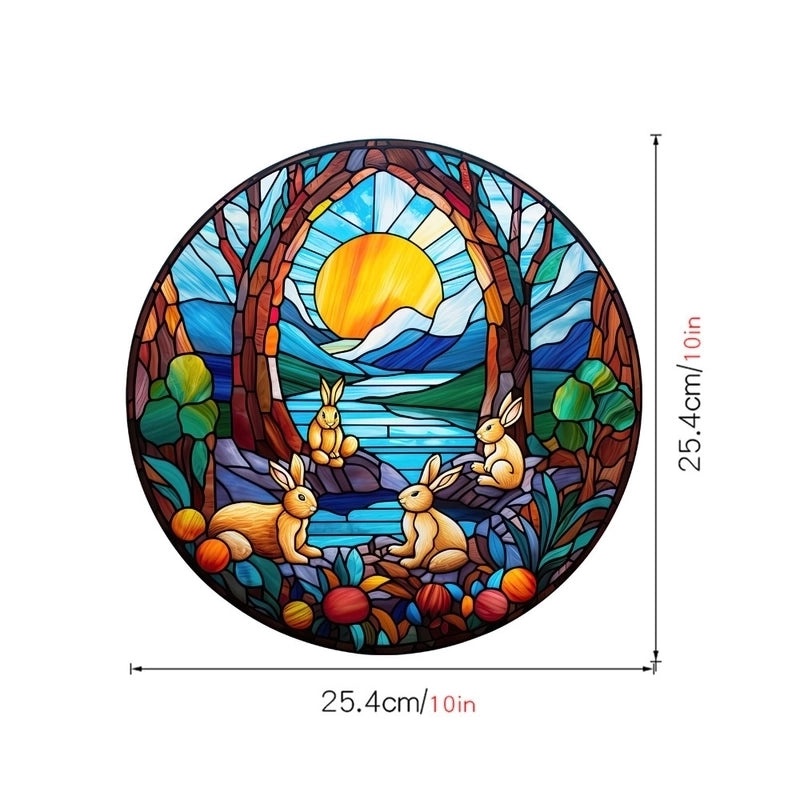 Cute Pastoral Rabbit PVC Wall Decal|Home Decor Wall Stickers