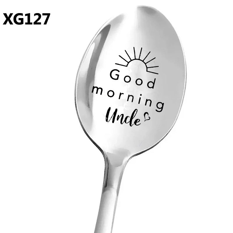 Trendy Stainless Steel Lettered Tableware Single Piece|Home & Kitchen Tableware
