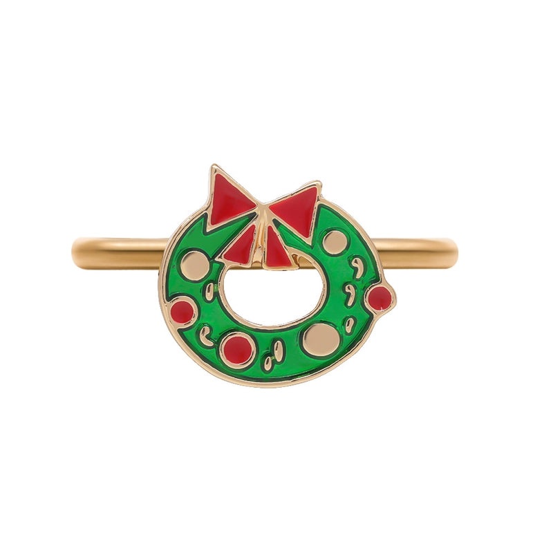 Multicolor Alloy Napkin Ring for Casual Vacation Dining 1 Piece|Home & Kitchen Tableware Napkin Rings