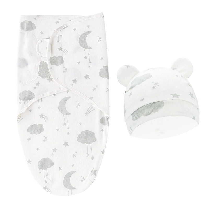 Newborn Baby Spring Sleeping Bag and Hat Set Soft Silkworm Fabric for Delivery Room 8304|Baby Clothing & Accessories
