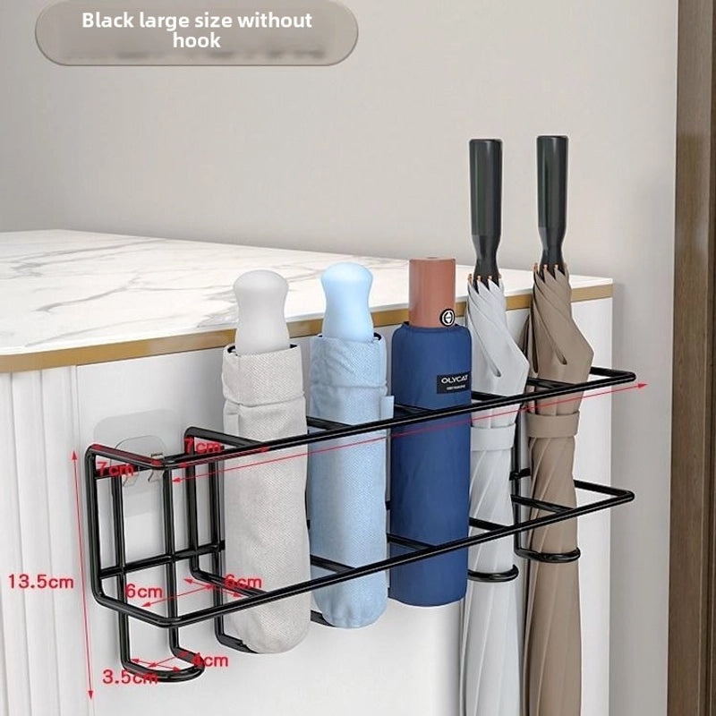 Wall-mounted Door Umbrella Rack Organizer | Home Storage & Organization