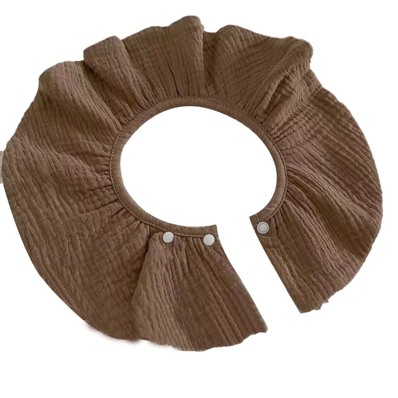 Minimalist Round Dot Solid Color Baby Burp Cloths Soft Gauze Fabric|Baby Accessories