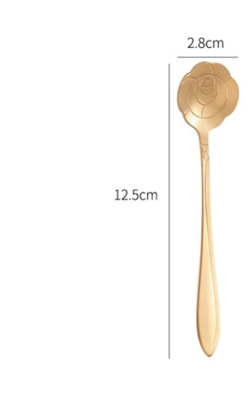 Elegant Floral Stainless Steel Spoon | Kitchen Utensils