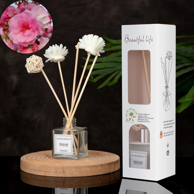 Minimalist Liquid Letter Rattan Home Scent Diffuser|Home Fragrance