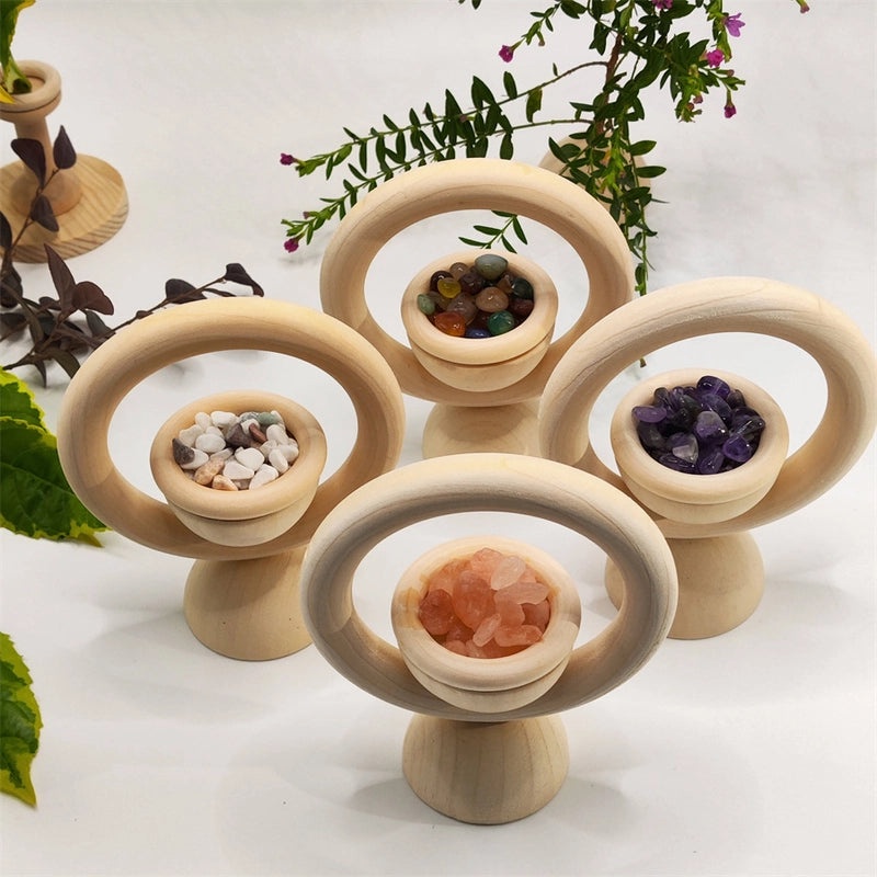 Artistic Round Pine Wood Carved Home Fragrance Diffuser | Home Decor & Fragrance