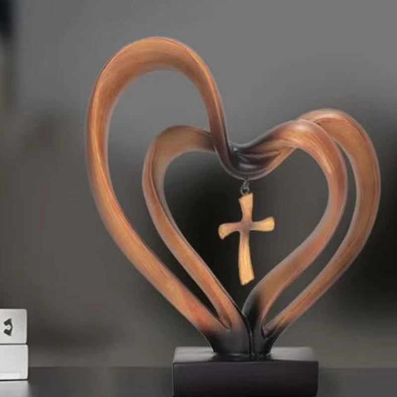 Elegant Heart-Shaped Resin Charm for Home Decor | Home & Living Ornaments