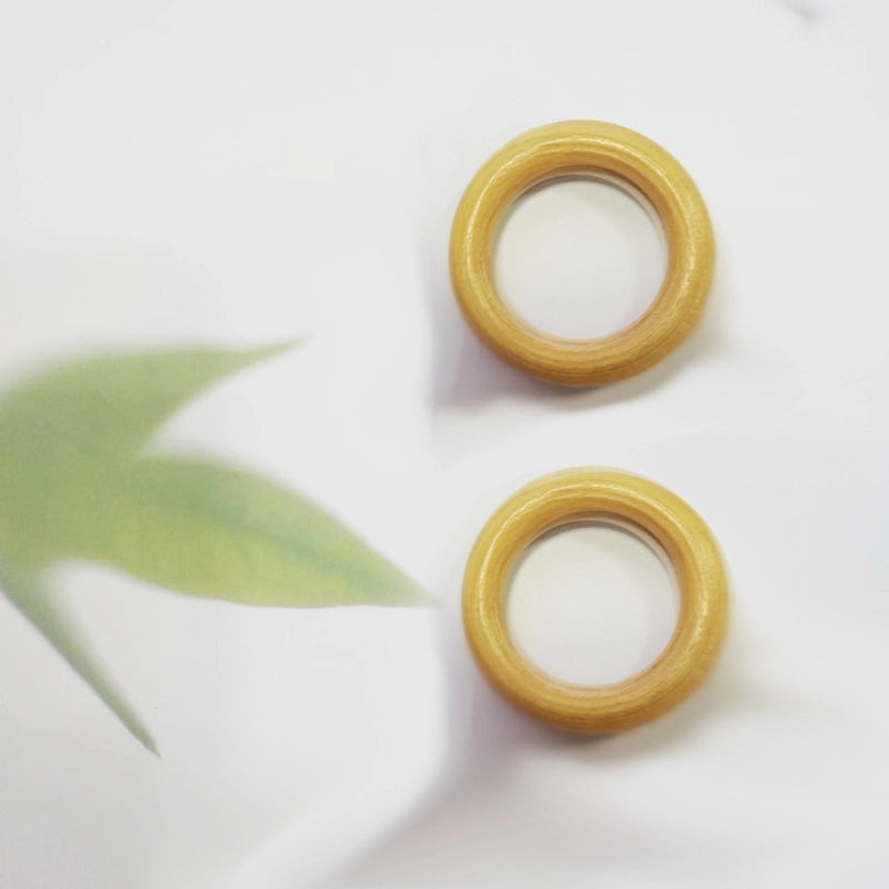 Lotus Wood Napkin Ring Wooden Bag Pendant Picnic Photo Prop Handmade Wooden Craft|Home Decor & Accessories