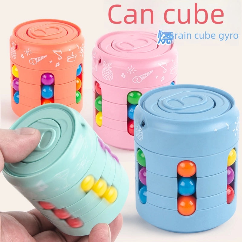 Hamburger Magic Bean Cola Cube Fingertip Gyro Decompression Rotating Ball Toy|Fidget & Stress Relief Toys
