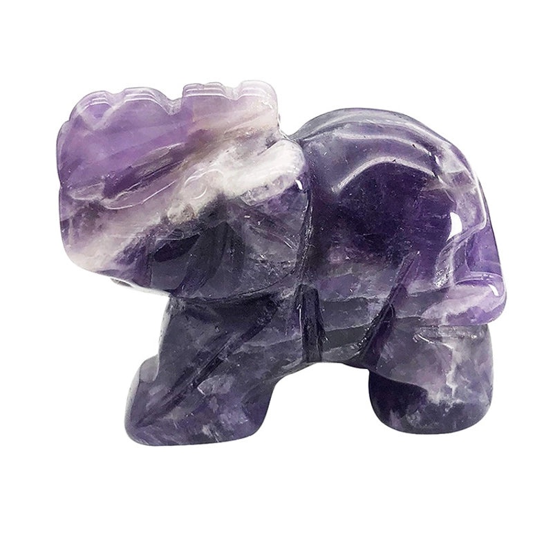 Set of 5 Minimalist Elephant Crystal Figurines | Home Decor Ornaments|Artificial Decorative Accessories|Elegant Table Decorations|Gift Ideas|Deco