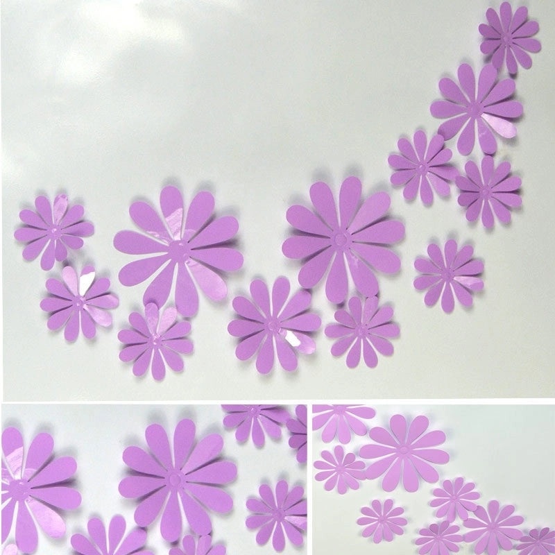 Butterfly and Flower PVC Wall Decal for Home Decor|Wall Stickers