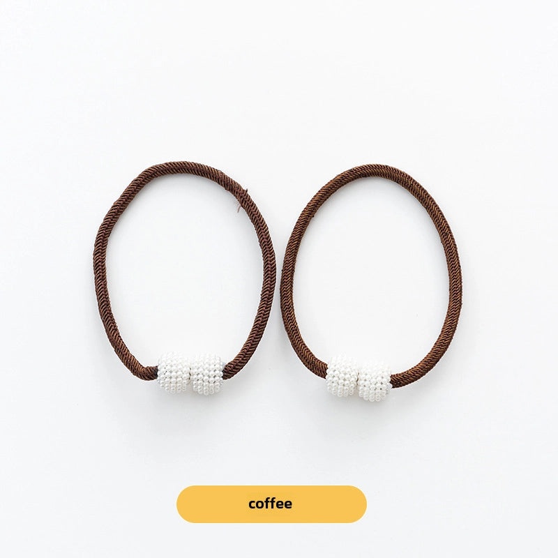 Affordable Pearl Magnetic Buckle Curtain Strap No Drilling Easy Install | Home Decor Curtain Accessories