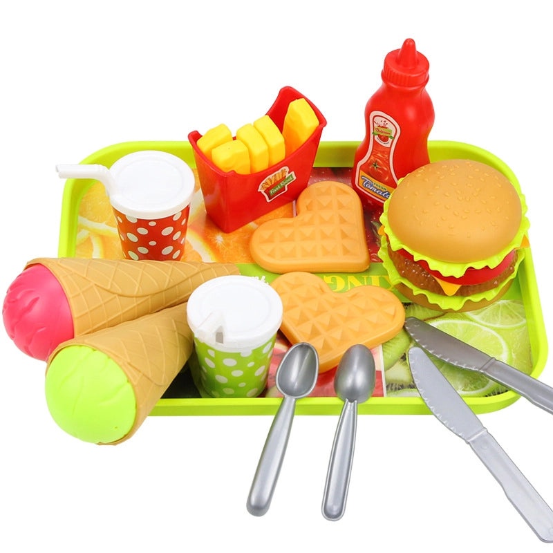 50 Pieces Pretend Play Food Set for Kids | Children's Toy Food & Kitchen Play Sets