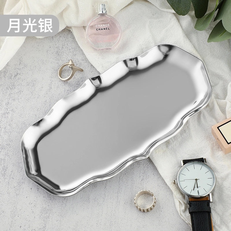 Wave-shaped Stainless Steel Jewelry Tray | Jewelry Storage