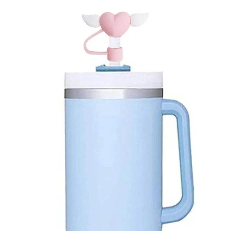 Multicolor Silica Gel Straw Cap for Drinks Casual Elegant Cute Design | Drink Accessories