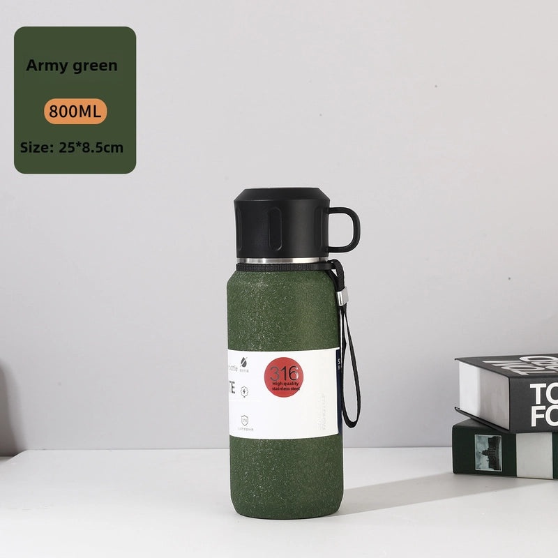 Large Capacity Stainless Steel Thermos Cup for Men and Women | Outdoor Sports Insulated Tea Kettle | Drinkware