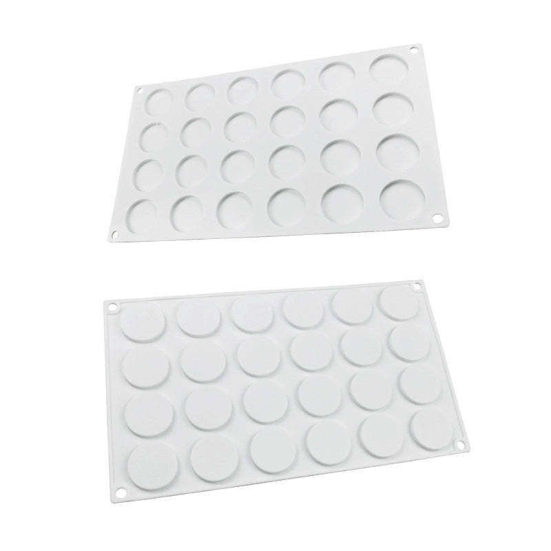 Sanxin 24-Slot Wafer French Mousse Cake Silicone Mold for DIY Chocolate Baking | Baking Tools & Molds