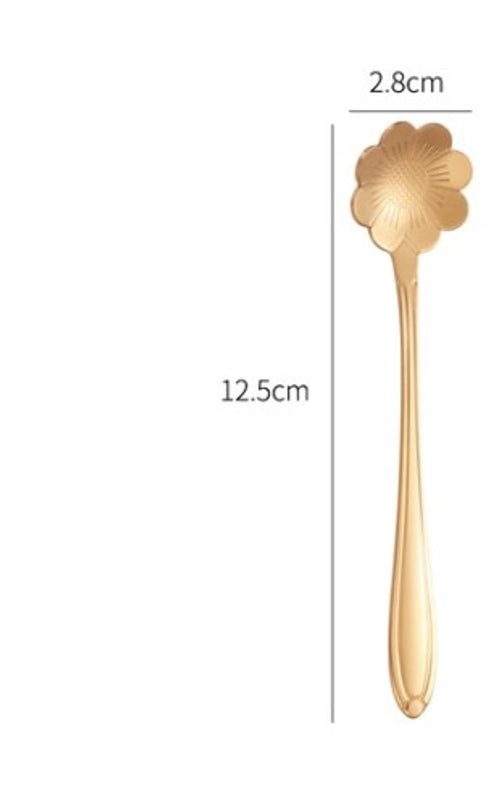 Elegant Floral Stainless Steel Spoon | Kitchen Utensils