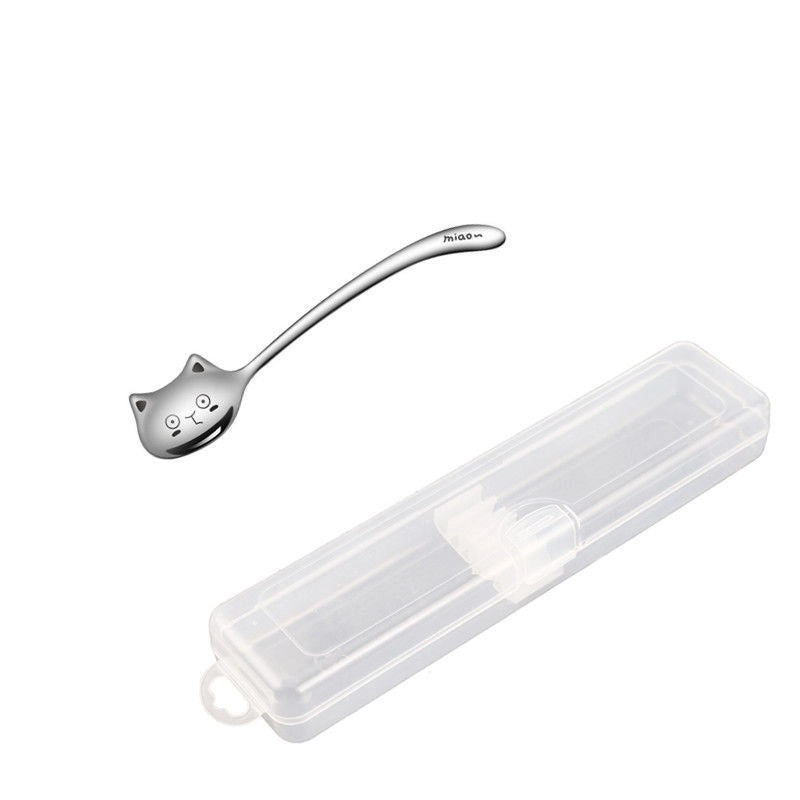 Adorable Cat Design 304 Stainless Steel Spoon Single Piece|Kitchen Utensils