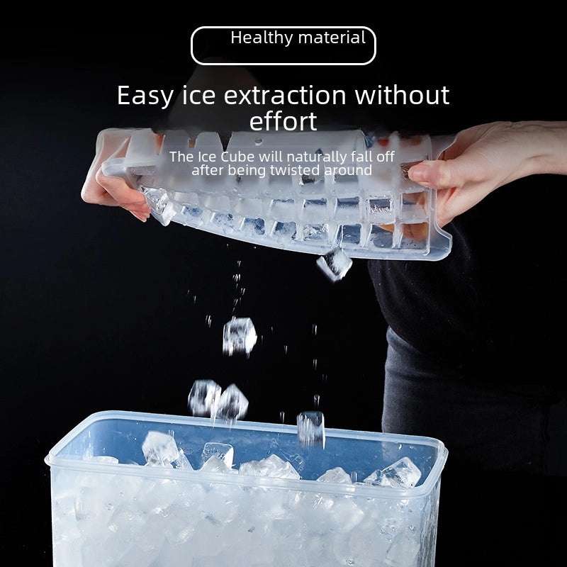 Multi-layer Plastic Ice Cube Tray with Lid | Kitchen & Dining Accessories