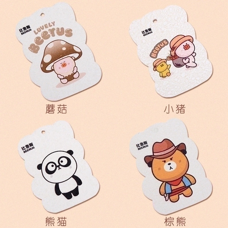 Adorable Cartoon Wooden Fiber Sponge Dishcloth Single Piece|Kitchen Cleaning Supplies