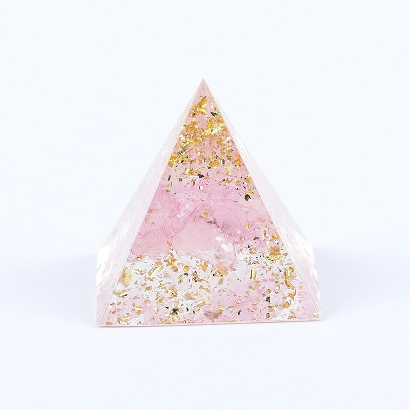 Minimalist Chinoiserie Triangle Resin Crystal Ornament|Home Decor & Decorative Accessories
