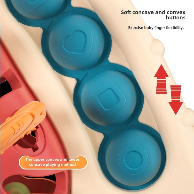 Baby Puzzle Early Learning Finger Flying Saucer Pull Rope Toy for Fine Motor Skill Development 3-6 Months|Baby Development Toys