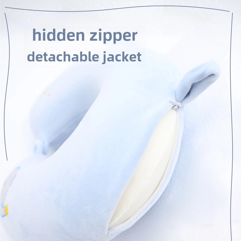 Cartoon Memory Foam U-Shaped Neck Pillow for Travel, Office, and Home | Travel Accessories
