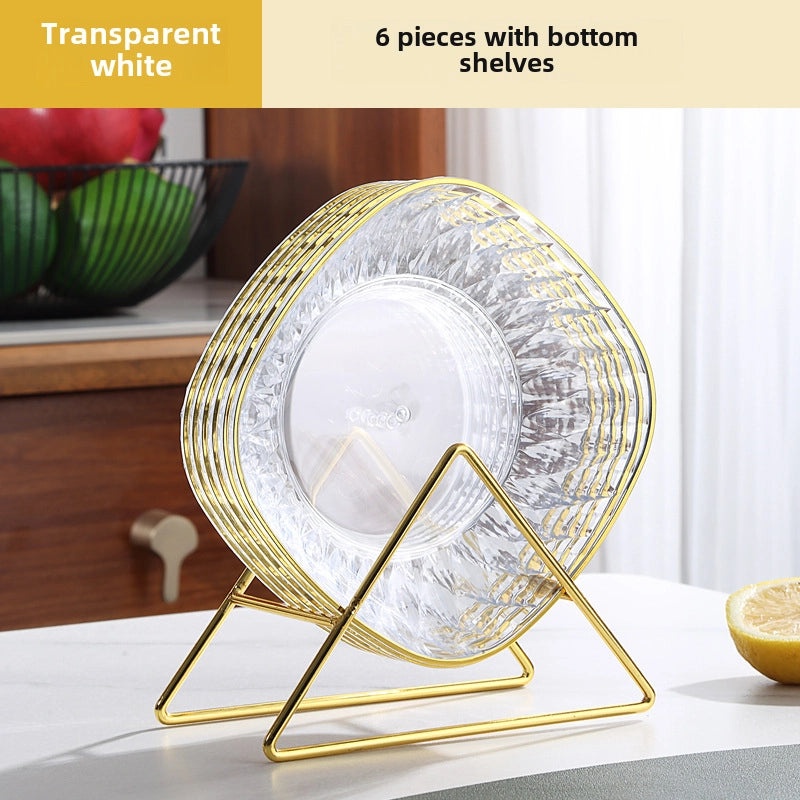 Light Luxury Transparent Premium Bone Dish for Dining Table | Tableware & Dining Accessories