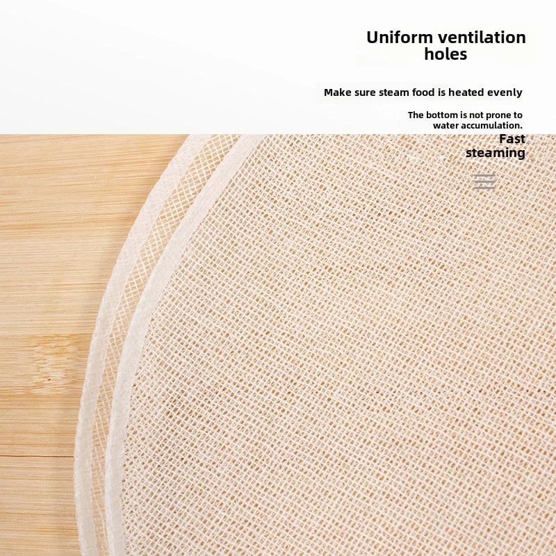 Cotton Round Steamer Cloth Non-stick Breathable Pan Liner Reusable Cooking Mesh|Kitchen Accessories