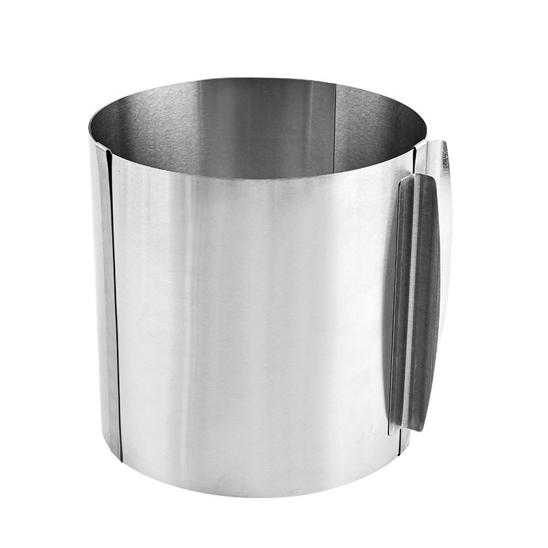 Adjustable Stainless Steel Round Retractable Cake Ring for Mousse and Tiramisu | Baking Tools & Cake Molds