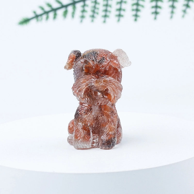 Adorable Dog Shaped Crystal Figurines for Home Decor|Decorative Figurines