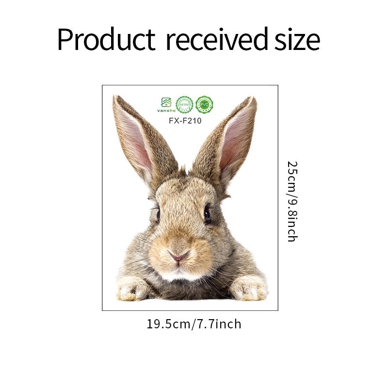 Adorable Rabbit Pet PVC Wall Decal for Dog and Cat Lovers | Home Decor