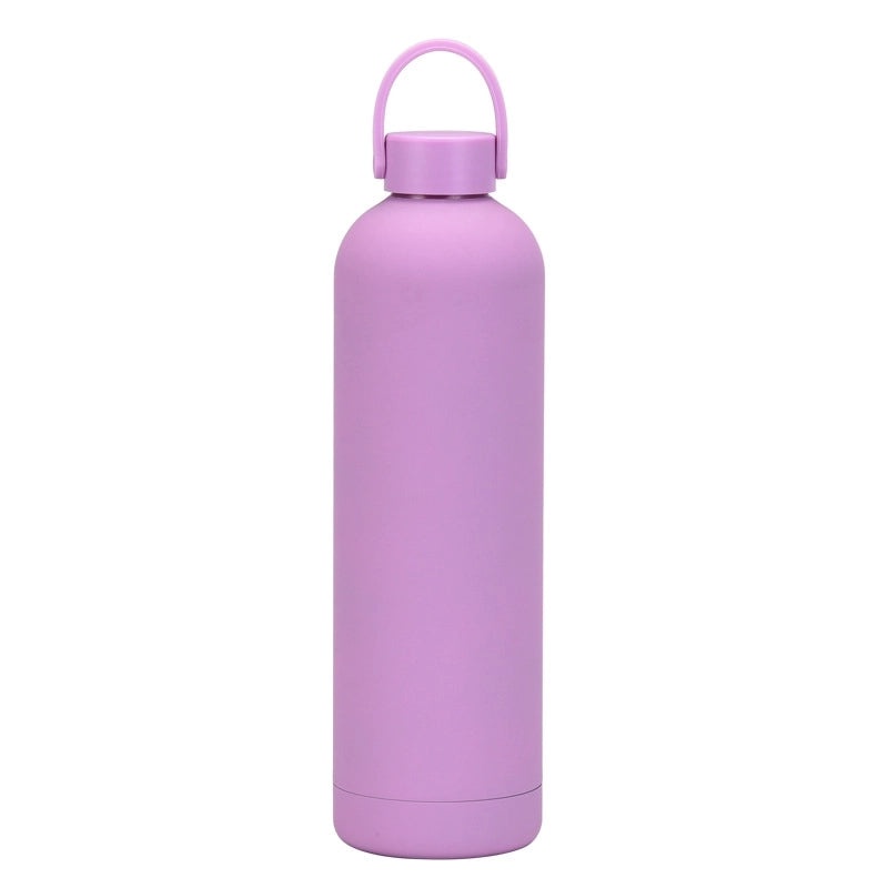 Stainless Steel Water Bottle Single Piece Casual Solid Color | Drinkware & Hydration