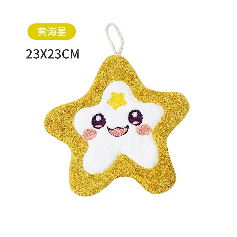 Soft Coral Fleece Hand Towel Thick Absorbent Cute Skirt Design with Hanger | Home & Living Towels