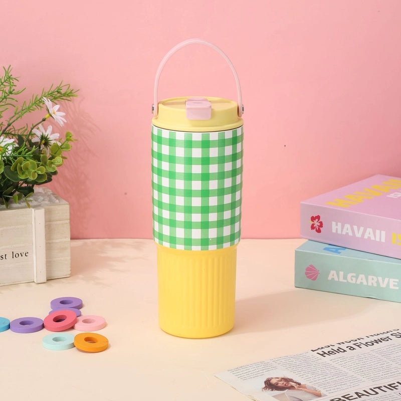 Casual Lattice 304 Stainless Steel Thermos Cup 1 Piece|Drinkware & Thermoses