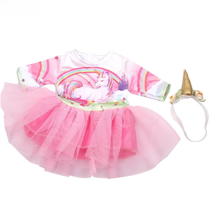 18 Inch American Girl Doll Rainbow Vessel Skirt Outfit for 43cm Sparkhead Doll|Doll Clothes & Accessories