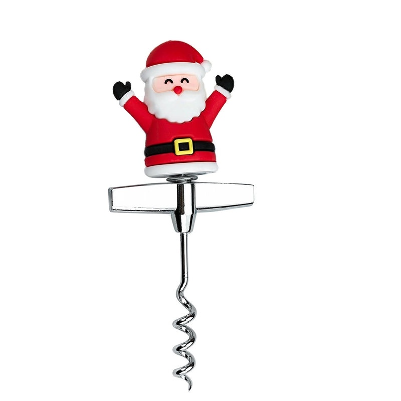 Festive Santa Claus Wine Bottle Stopper Alloy Design | Kitchen & Dining Accessories
