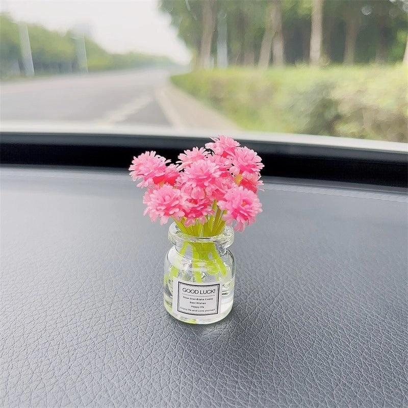 Elegant Minimalist Flower Glass Ornaments for Women|Home Decor Accessories