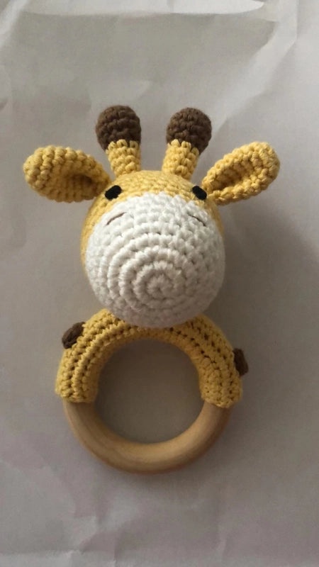 Baby Crochet Animal Rattle Soft Knitted Cartoon Doll Teething Toy for Infant Comfort|Baby Toys & Teethers