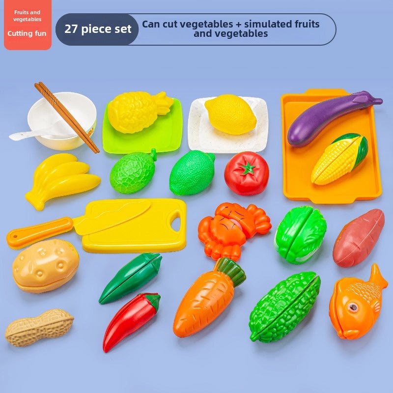 儿童厨房玩具海鲜水果蔬菜烧烤火锅仿真食品套装|儿童玩具