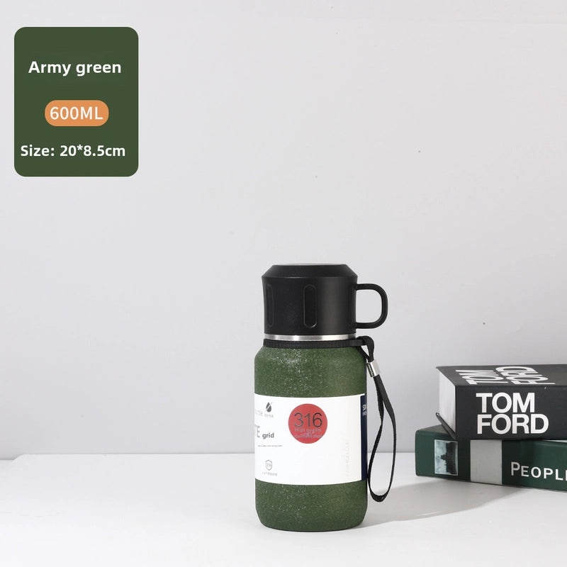 Large Capacity Stainless Steel Thermos Cup for Men and Women | Outdoor Sports Insulated Tea Kettle | Drinkware