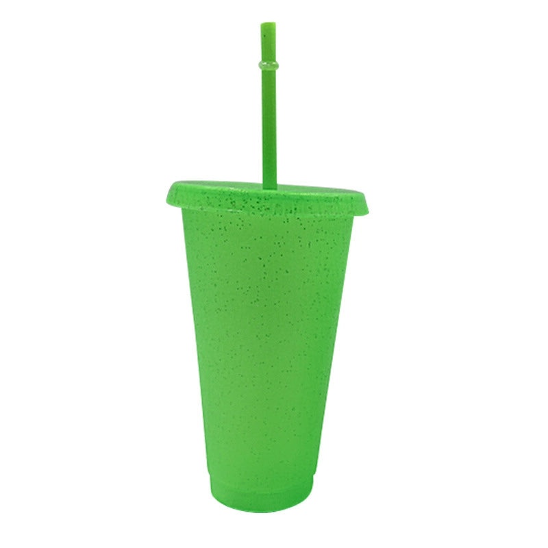 Creative Green Glitter Straw Cup Summer Edition | Drinkware & Tumblers
