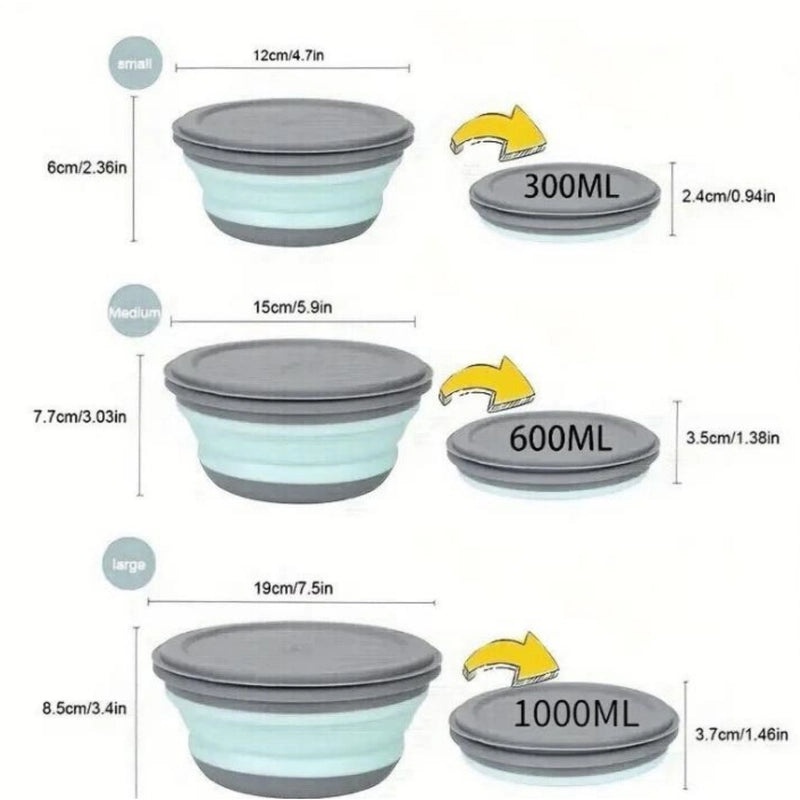 Everyday Solid Color Plastic Bowl Set of 3|Kitchen & Dining