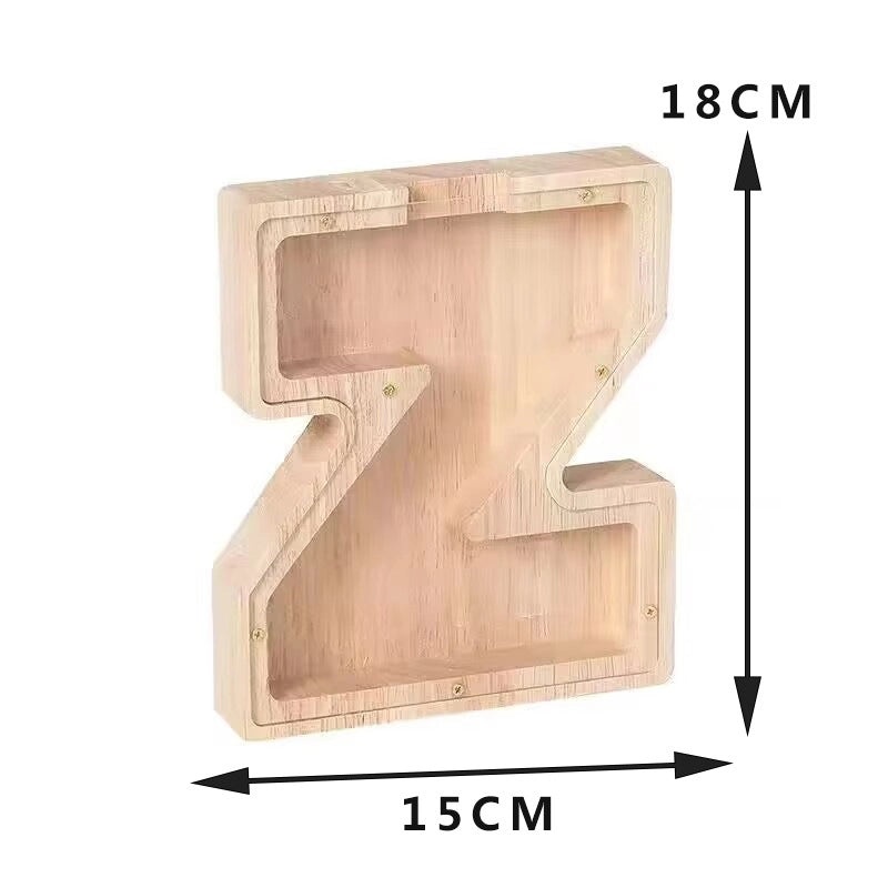Piggy Bank Wooden Letter Toy for Kids | Educational Wooden Toys