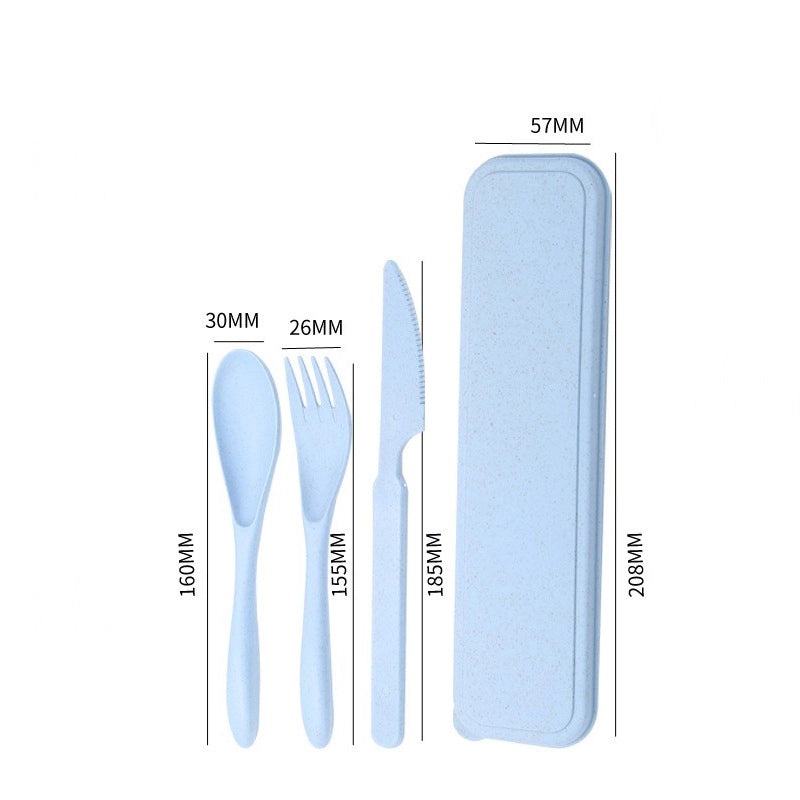 Wheat Straw Casual Tableware Set Solid Color Eco-Friendly Dinnerware | Kitchen & Dining
