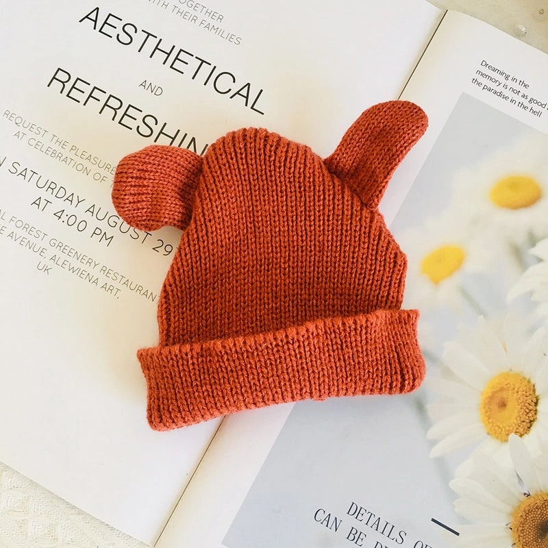 20cm Doll Smiling Wool Hat Knitted Cotton Cap for 20cm Doll Clothes Replacement|Doll Accessories