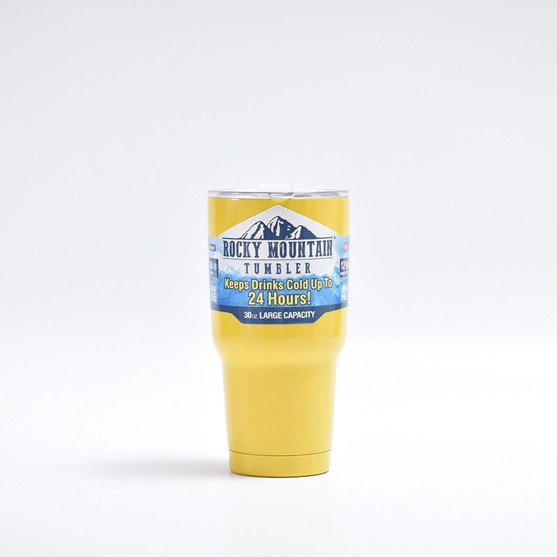 Stylish Solid Color Stainless Steel Water Bottle for Casual Vacation Use | Travel & Outdoor Accessories