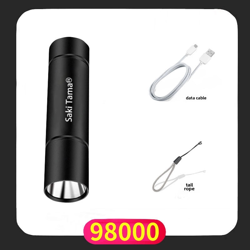 USB Rechargeable Mini LED Flashlight Strong Light Portable Work Lamp Gift|Electronics & Lighting