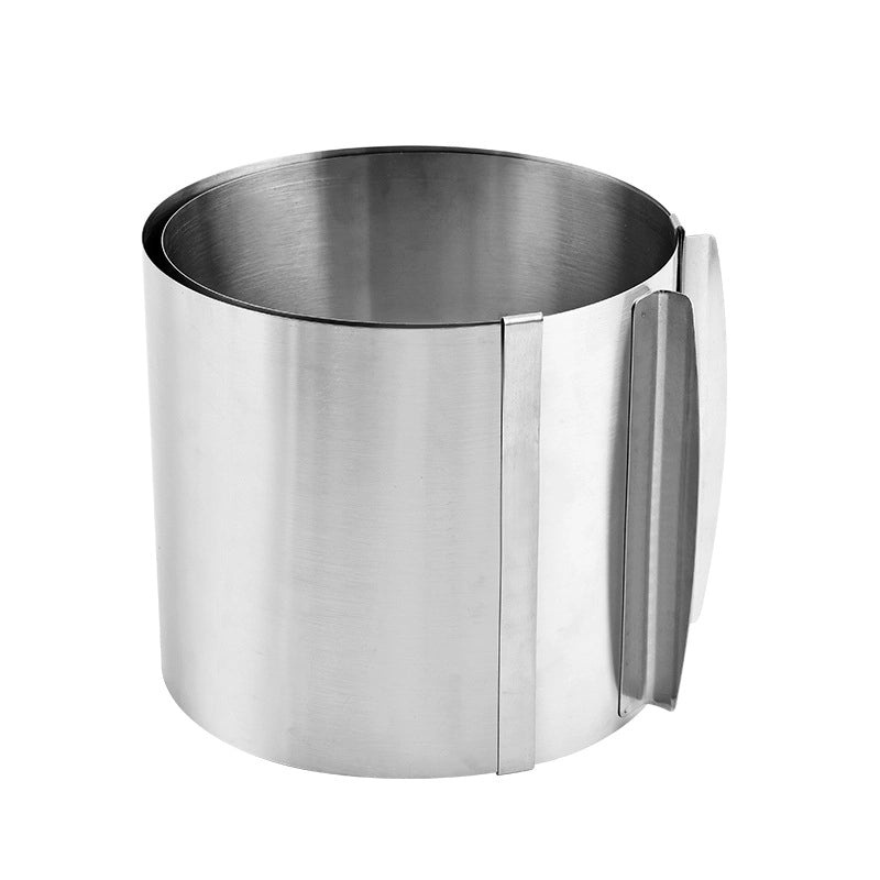Adjustable Stainless Steel Round Retractable Cake Ring for Mousse and Tiramisu | Baking Tools & Cake Molds