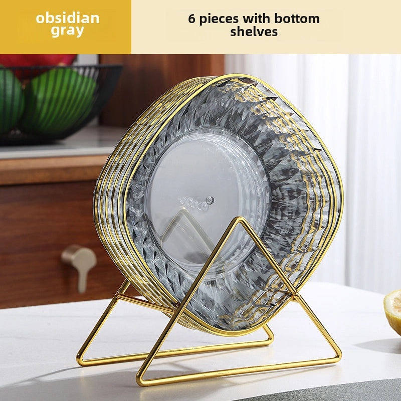Light Luxury Transparent Premium Bone Dish for Dining Table | Tableware & Dining Accessories